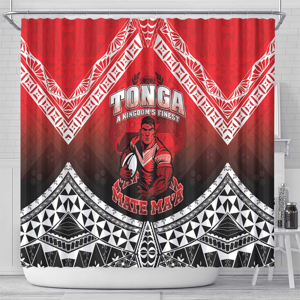 Rugby Tonga MMT Shower Curtain Mana O Tonga LT05 - Polynesian Pride