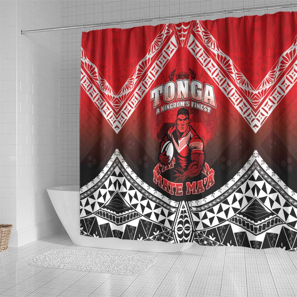 Rugby Tonga MMT Shower Curtain Mana O Tonga LT05 - Polynesian Pride