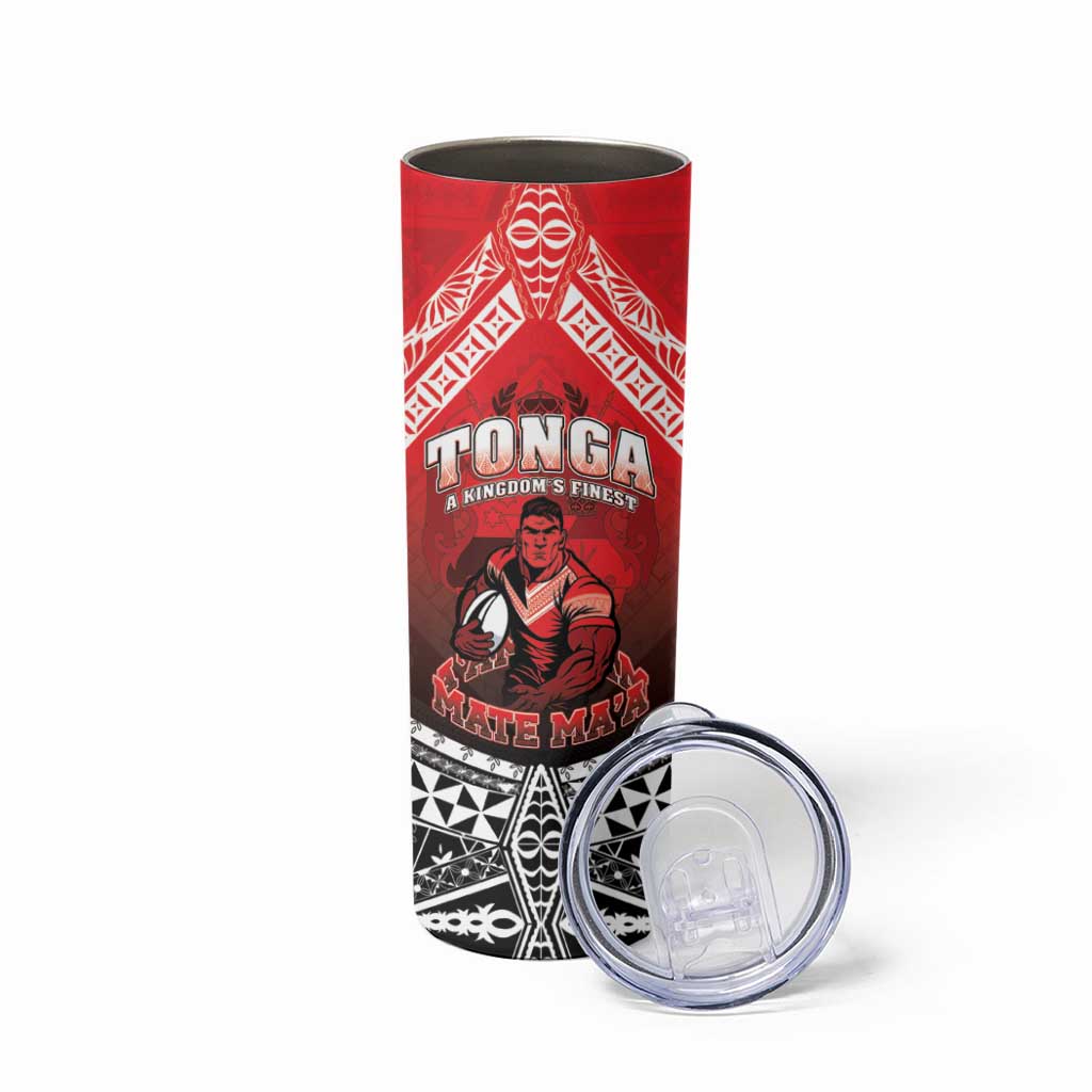 Custom Rugby Tonga MMT Skinny Tumbler Mana O Tonga LT05 - Polynesian Pride