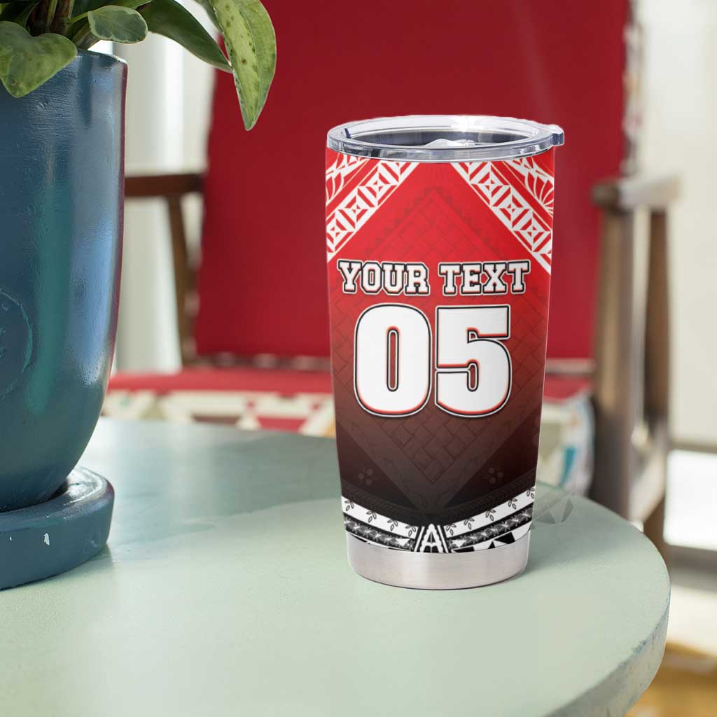 Custom Rugby Tonga MMT Tumbler Cup Mana O Tonga LT05 - Polynesian Pride