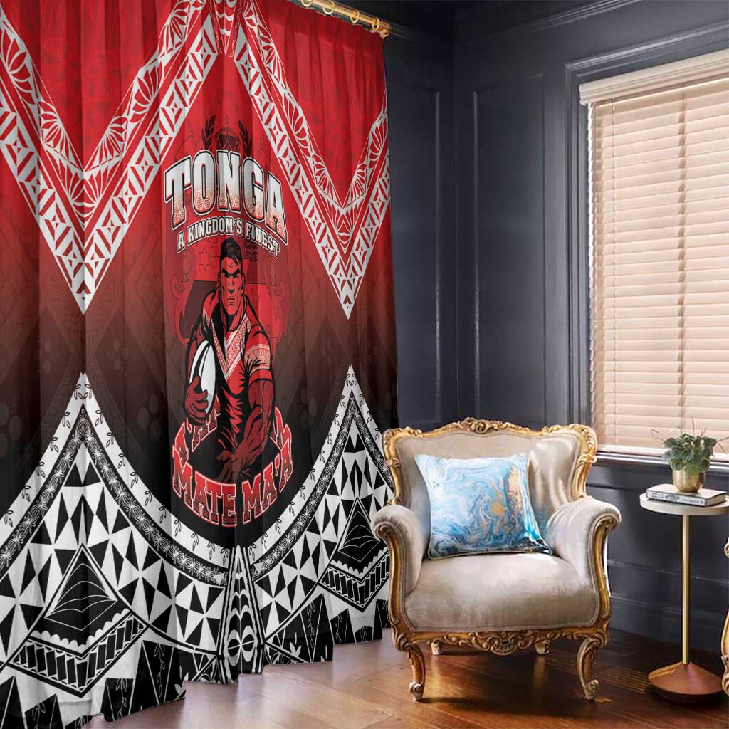Rugby Tonga MMT Window Curtain Mana O Tonga LT05 - Polynesian Pride