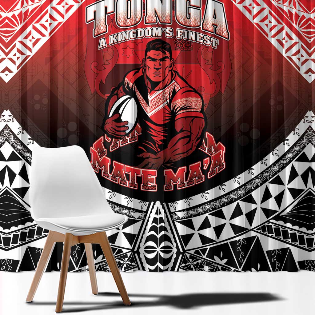 Rugby Tonga MMT Window Curtain Mana O Tonga LT05 - Polynesian Pride