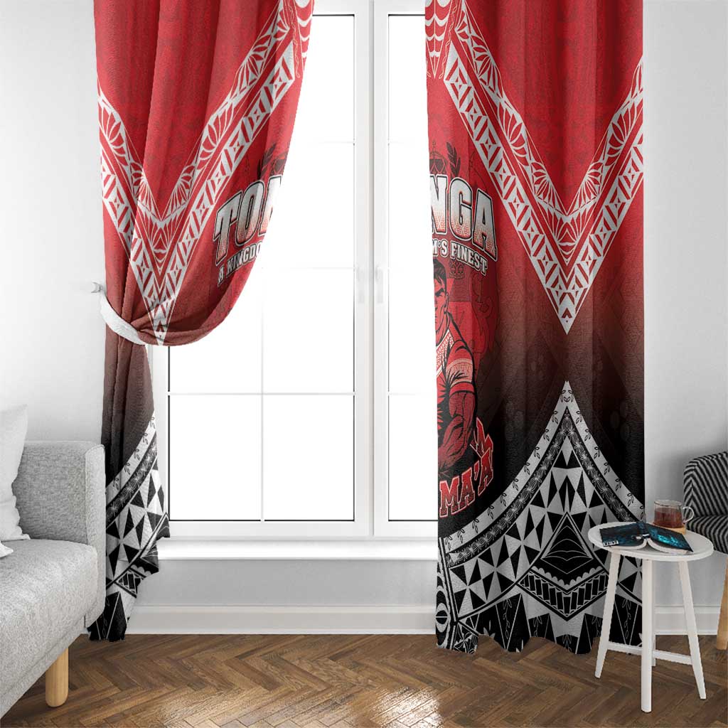Rugby Tonga MMT Window Curtain Mana O Tonga LT05 - Polynesian Pride