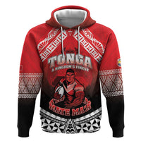 Custom Rugby Tonga MMT Zip Hoodie Mana O Tonga - Polynesian Pride
