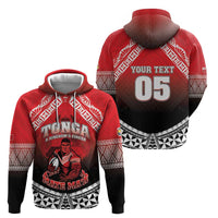 Custom Rugby Tonga MMT Zip Hoodie Mana O Tonga - Polynesian Pride