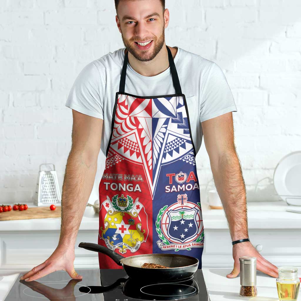 Rugby Samoa And Tonga Apron Toa Samoa With Mate Maa LT05 - Polynesian Pride