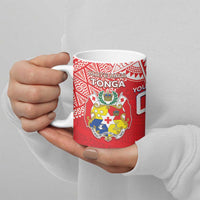 Custom Rugby Samoa And Tonga Ceramic Mug Toa Samoa With Mate Maa LT05 - Polynesian Pride