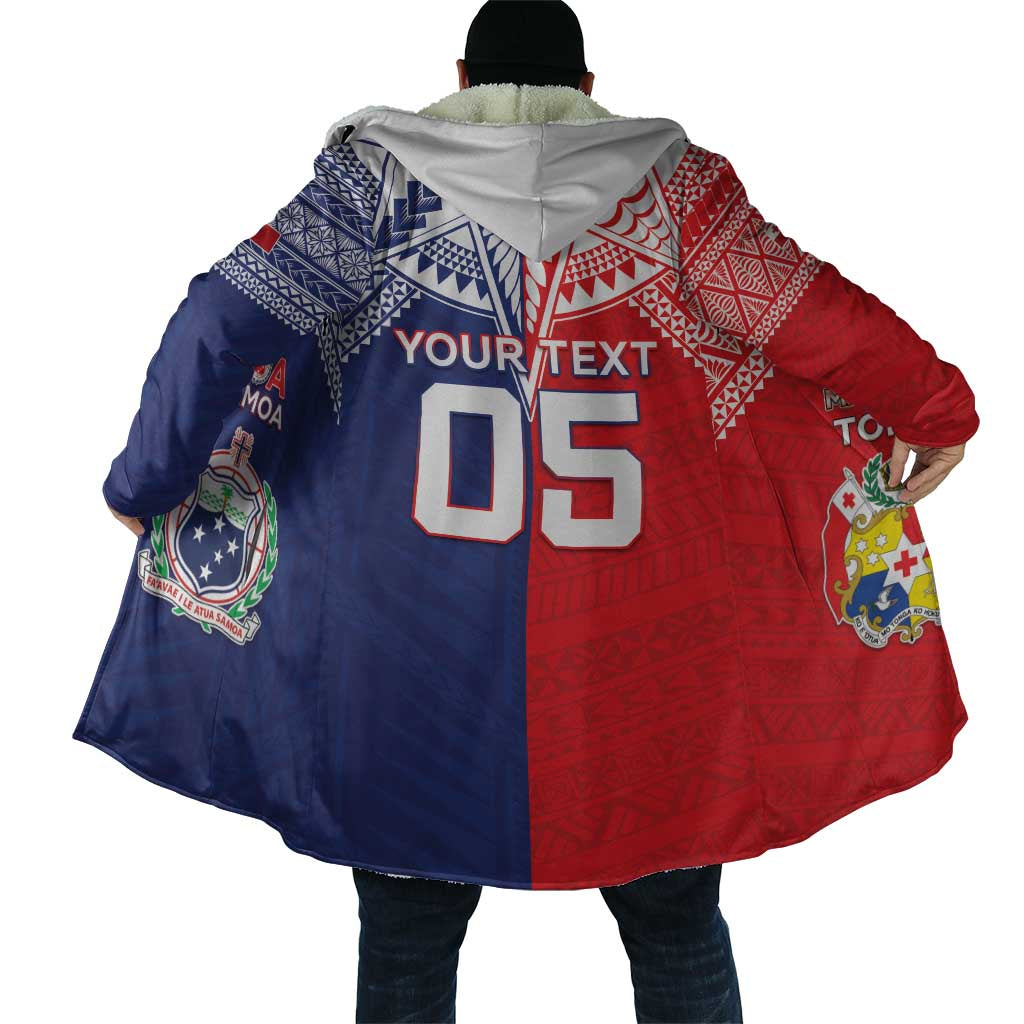 Custom Rugby Samoa And Tonga Cloak Toa Samoa With Mate Maa - Polynesian Pride