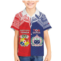 Custom Rugby Samoa And Tonga Family Matching Mermaid Dress and Hawaiian Shirt Toa Samoa With Mate Maa - Polynesian Pride