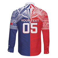 Custom Rugby Samoa And Tonga Family Matching Short Sleeve Bodycon Dress and Hawaiian Shirt Toa Samoa With Mate Maa - Polynesian Pride