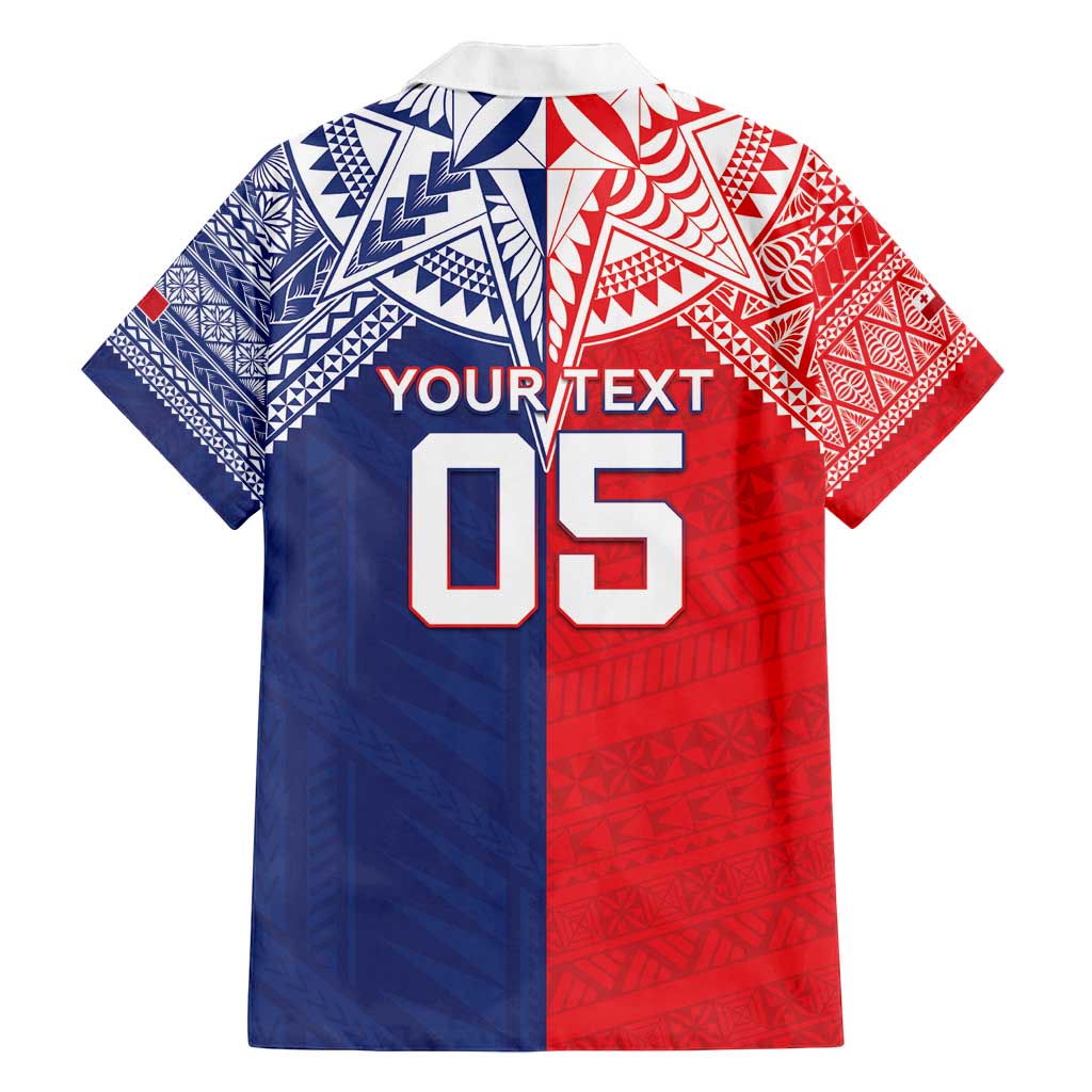 Custom Rugby Samoa And Tonga Family Matching Tank Maxi Dress and Hawaiian Shirt Toa Samoa With Mate Maa - Polynesian Pride