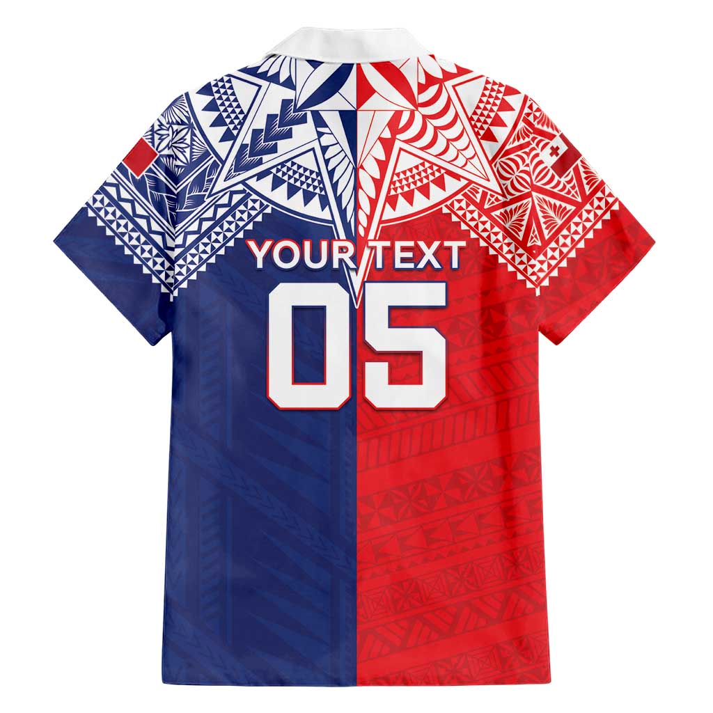 Custom Rugby Samoa And Tonga Hawaiian Shirt Toa Samoa With Mate Maa - Polynesian Pride