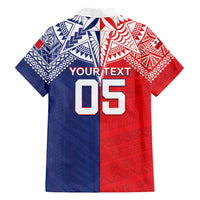 Custom Rugby Samoa And Tonga Hawaiian Shirt Toa Samoa With Mate Maa - Polynesian Pride