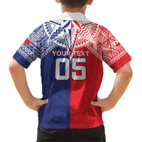 Custom Rugby Samoa And Tonga Hawaiian Shirt Toa Samoa With Mate Maa - Polynesian Pride