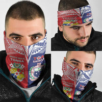 Rugby Samoa And Tonga Neck Gaiter Toa Samoa With Mate Maa LT05 - Polynesian Pride