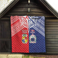 Rugby Samoa And Tonga Quilt Toa Samoa With Mate Maa LT05 - Polynesian Pride
