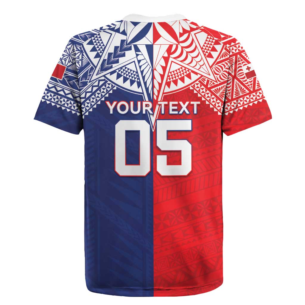 Custom Rugby Samoa And Tonga Rugby Jersey Toa Samoa With Mate Maa LT05 - Polynesian Pride