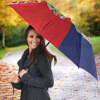 Rugby Samoa And Tonga Umbrella Toa Samoa With Mate Maa LT05 - Polynesian Pride