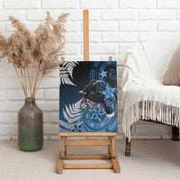 New Zealand Huia Bird Canvas Wall Art Aotearoa Maori Pattern