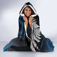 New Zealand Huia Bird Hooded Blanket Aotearoa Maori Pattern