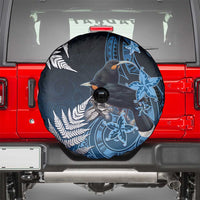 New Zealand Huia Bird Spare Tire Cover Aotearoa Maori Pattern