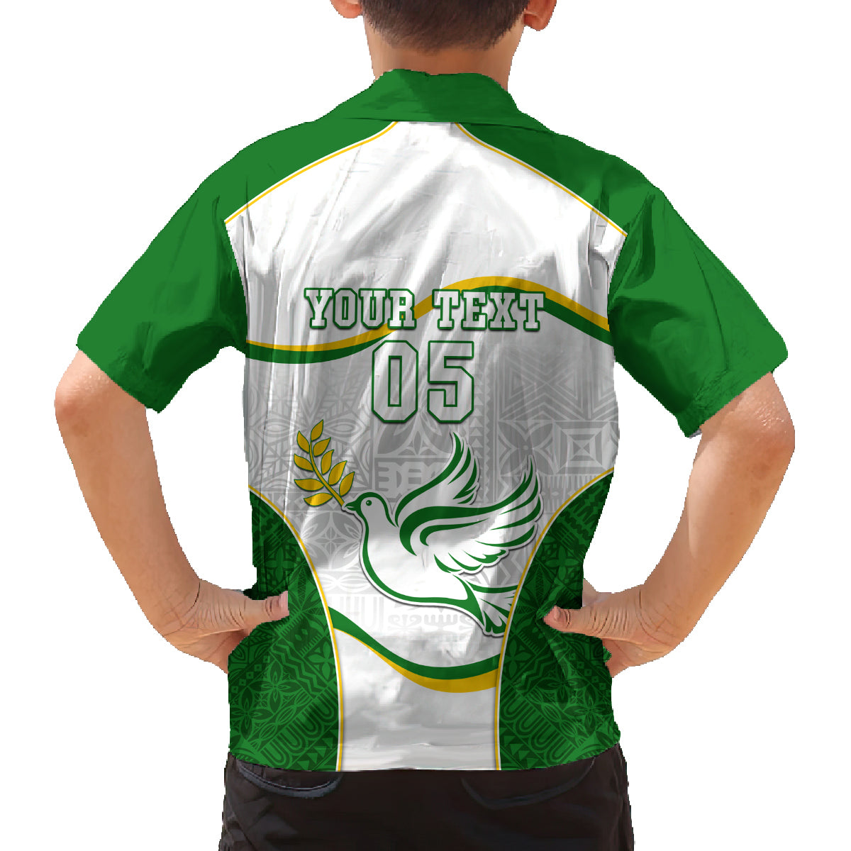 Custom Tailevu Rugby Family Matching Off Shoulder Long Sleeve Dress and Hawaiian Shirt Fiji Tapa Pattern LT05 - Polynesian Pride