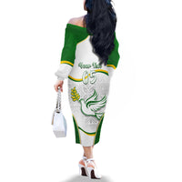 Custom Tailevu Rugby Family Matching Off Shoulder Long Sleeve Dress and Hawaiian Shirt Fiji Tapa Pattern LT05 - Polynesian Pride