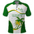 Custom Tailevu Rugby Polo Shirt Fiji Tapa Pattern LT05 Green - Polynesian Pride