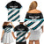 Custom Fiji Rugby Family Matching Off Shoulder Short Dress and Hawaiian Shirt Fijian 7s With Tapa Pattern LT05 - Polynesian Pride