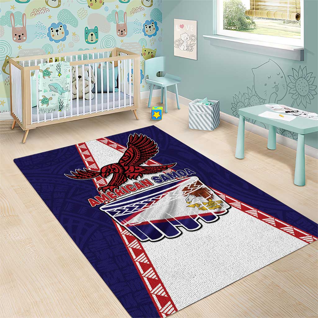 American Samoa Flag Day Area Rug Flag Style
