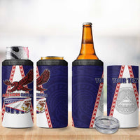 Personalised American Samoa Flag Day 4 in 1 Can Cooler Tumbler Flag Style LT05 - Polynesian Pride