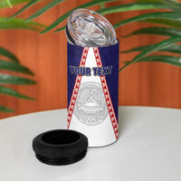 Personalised American Samoa Flag Day 4 in 1 Can Cooler Tumbler Flag Style LT05 - Polynesian Pride