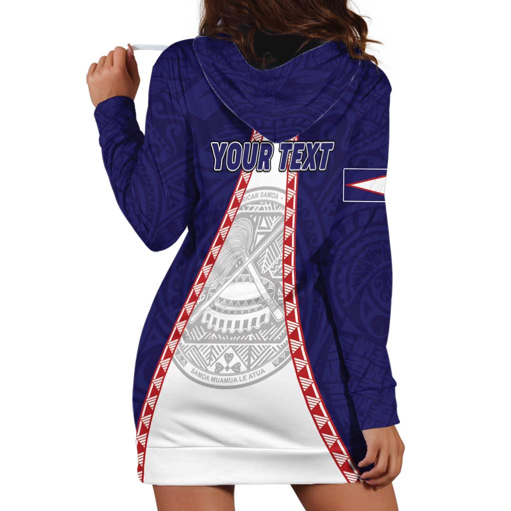 Personalised American Samoa Flag Day Hoodie Dress Flag Style