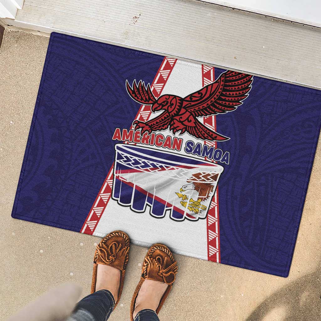American Samoa Flag Day Rubber Doormat Flag Style