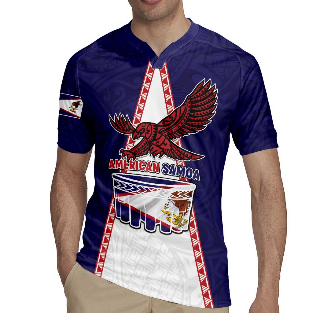 Personalised American Samoa Flag Day Rugby Jersey Flag Style LT05 - Polynesian Pride