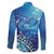 Polynesia Autism Awareness Family Matching Off Shoulder Short Dress and Hawaiian Shirt Be In Awe Of My 'Tism