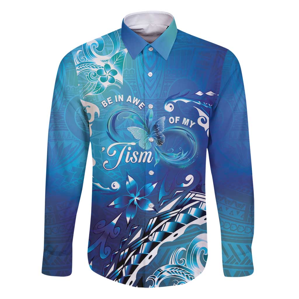 Polynesia Autism Awareness Family Matching Puletasi and Hawaiian Shirt Be In Awe Of My 'Tism