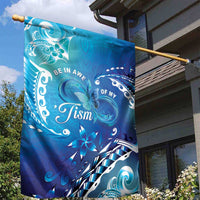 Polynesia Autism Awareness Garden Flag Be In Awe Of My 'Tism