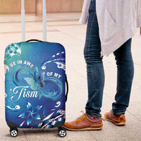 Polynesia Autism Awareness Luggage Cover Be In Awe Of My 'Tism
