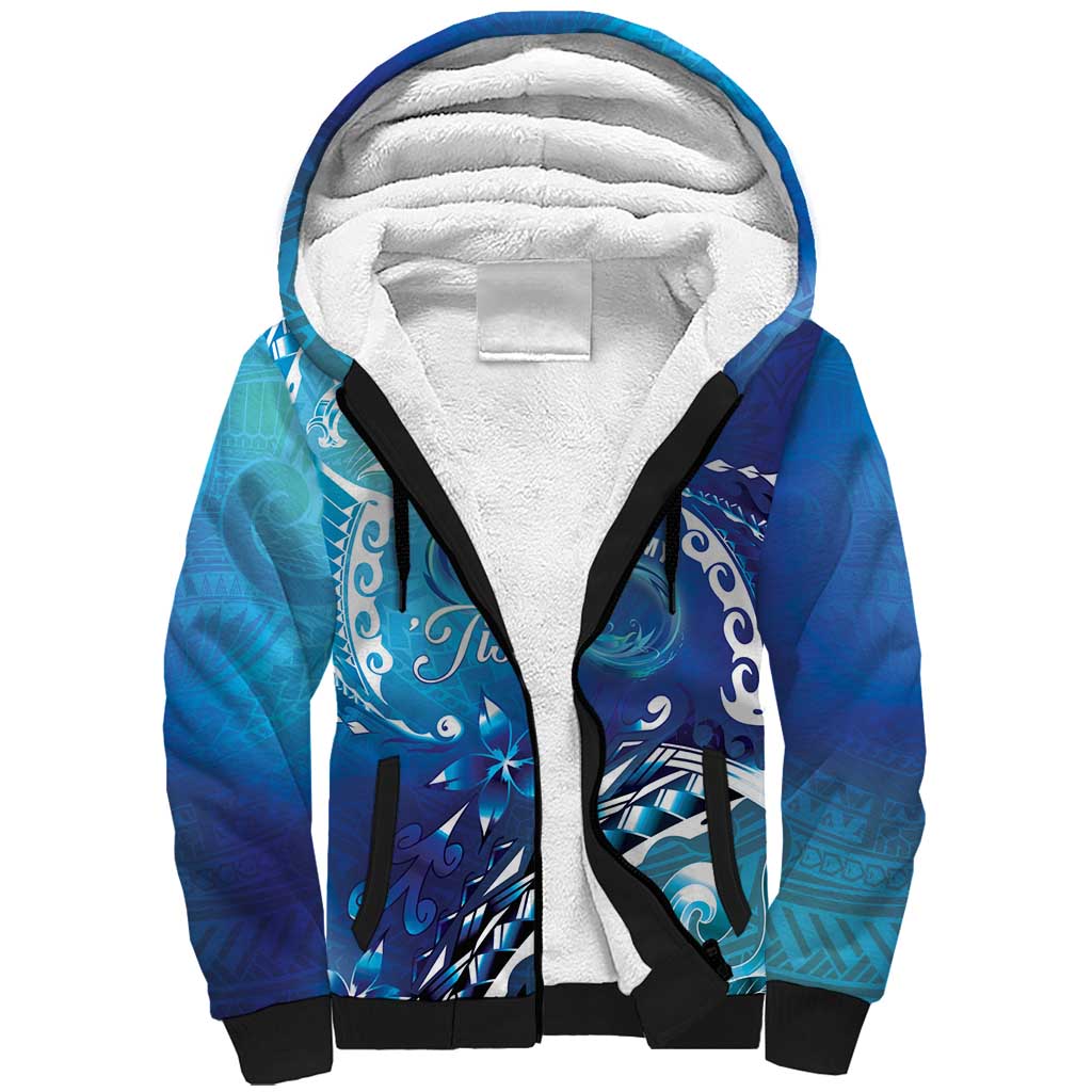 Polynesia Autism Awareness Sherpa Hoodie Be In Awe Of My 'Tism