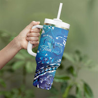 Polynesia Autism Awareness Tumbler With Handle Be In Awe Of My 'Tism