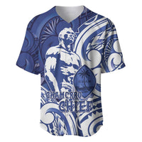 Guam Chief Kepuha Baseball Jersey Chamorro Pride LT05 Blue - Polynesian Pride