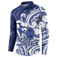Guam Chief Kepuha Button Sweatshirt Chamorro Pride LT05 - Polynesian Pride