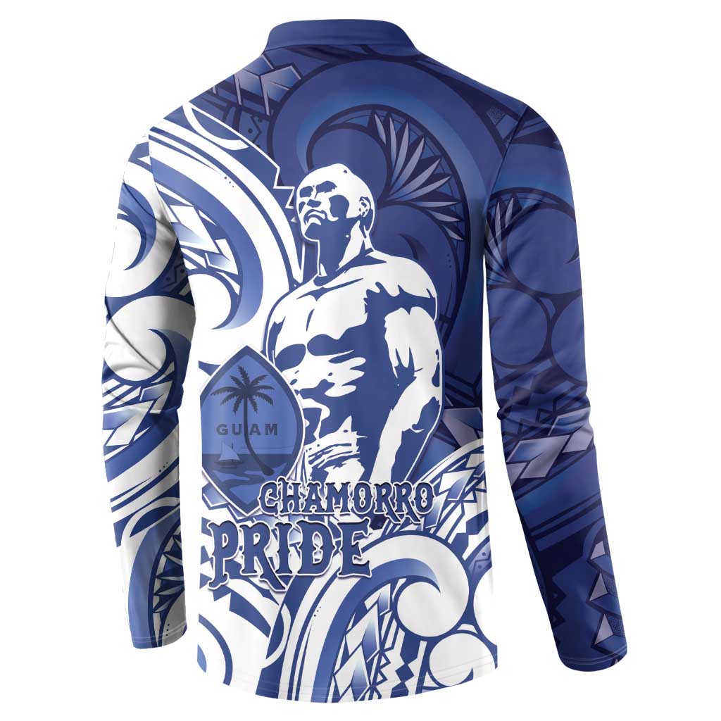 Guam Chief Kepuha Button Sweatshirt Chamorro Pride LT05 - Polynesian Pride