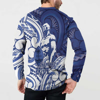 Guam Chief Kepuha Button Sweatshirt Chamorro Pride LT05 - Polynesian Pride