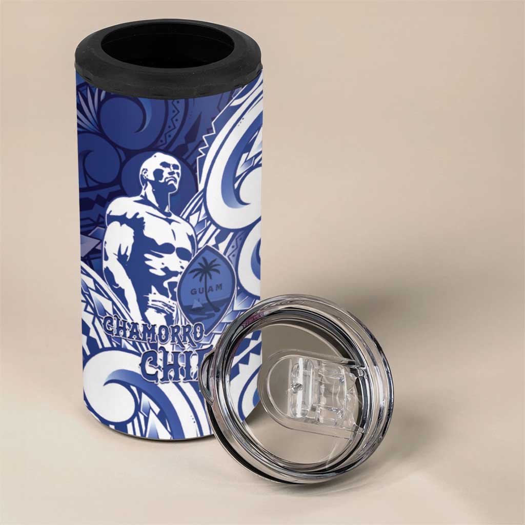 Guam Chief Kepuha 4 in 1 Can Cooler Tumbler Chamorro Pride LT05 - Polynesian Pride