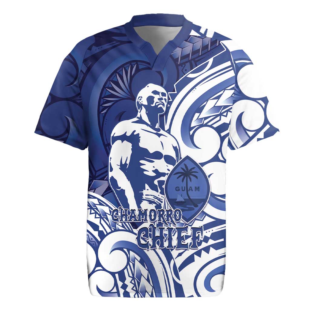 Guam Chief Kepuha Rugby Jersey Chamorro Pride LT05 Blue - Polynesian Pride