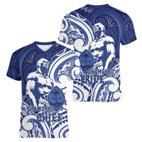 Guam Chief Kepuha Women V-Neck T-Shirt Chamorro Pride