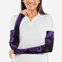 Personalised Lupus Warrior Arm Sleeves Never Give Up Polynesian Style