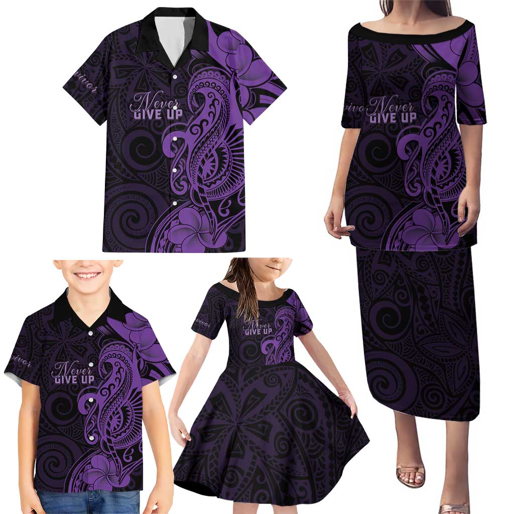 Personalised Lupus Warrior Family Matching Puletasi and Hawaiian Shirt Never Give Up Polynesian Style LT05 - Polynesian Pride